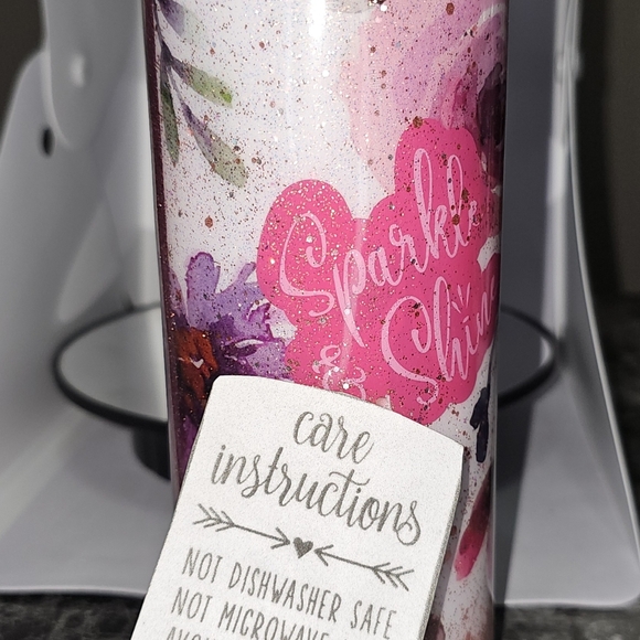 HANDMADE "SPARKLE & SHINE" TUMBLER!! 🩷❤️ - Picture 5 of 5